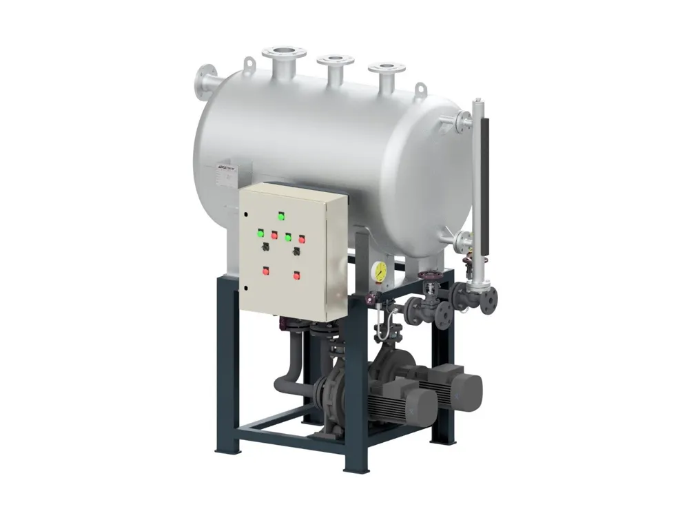 Установки сбора и возврата конденсата на электрических насосах