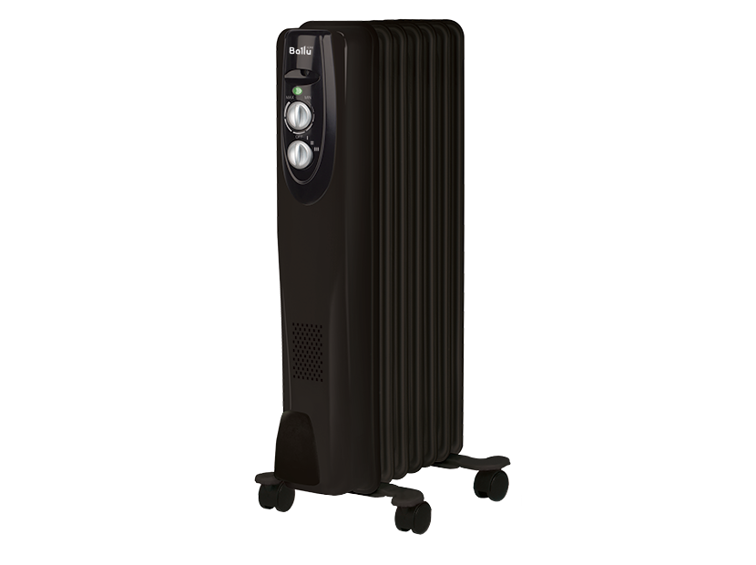 Масляный радиатор Ballu BOH/CL-07BRN black Ballu  по лучшей цене с доставкой - интернет-магазин Прогрессивные решения