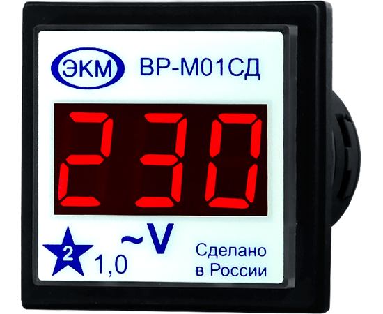 Купить Вольтметр ВР-М01-29СД АС15-450В УХЛ4 EKM по лучшей цене с доставкой - интернет-магазин Прогрессивные решения