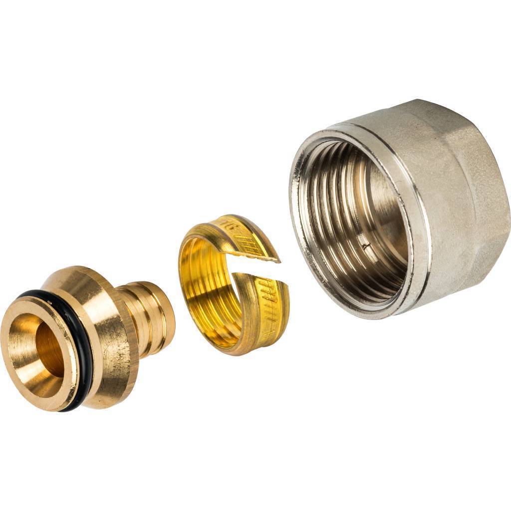 Купить SFC-0020-001622 STOUT  Фитинг компрессионный для труб PEX 16х2,2х3/4 STOUT по лучшей цене с доставкой - интернет-магазин Прогрессивные решения