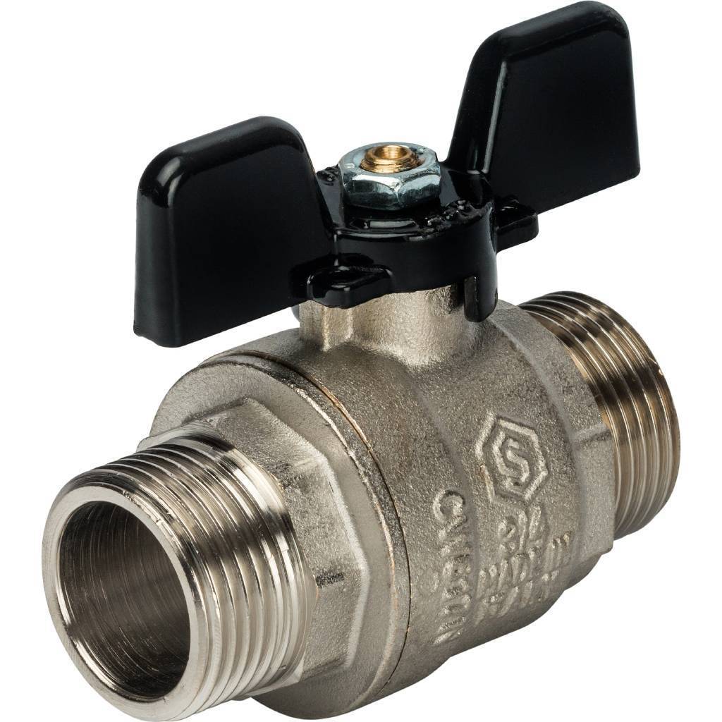 Купить SVB-0006-000020 STOUT  Кран шаровой полнопроходной, НР/НР, ручка бабочка 3/4 STOUT по лучшей цене с доставкой - интернет-магазин Прогрессивные решения