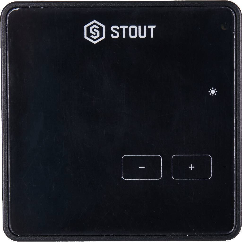 Купить STE-0101-010004 STOUT  Проводной комнатный регулятор R-10z, черный STOUT по лучшей цене с доставкой - интернет-магазин Прогрессивные решения