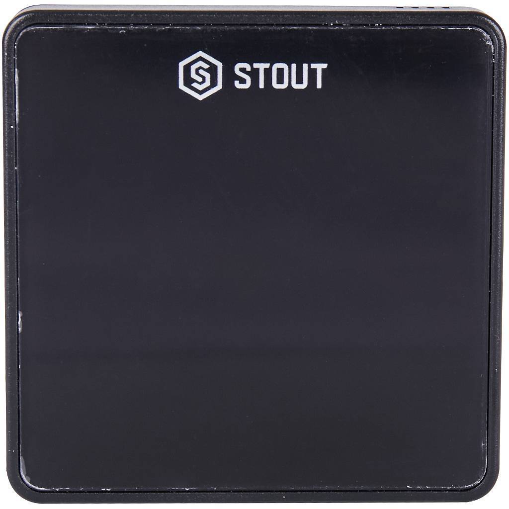 Купить STE-0101-008008 STOUT  Беспроводной датчик температуры пола C-8f, черный STOUT по лучшей цене с доставкой - интернет-магазин Прогрессивные решения