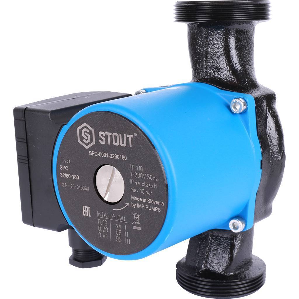 Купить SPC-0001-3260180 STOUT  Насос циркуляционный 32/60-180 STOUT по лучшей цене с доставкой - интернет-магазин Прогрессивные решения