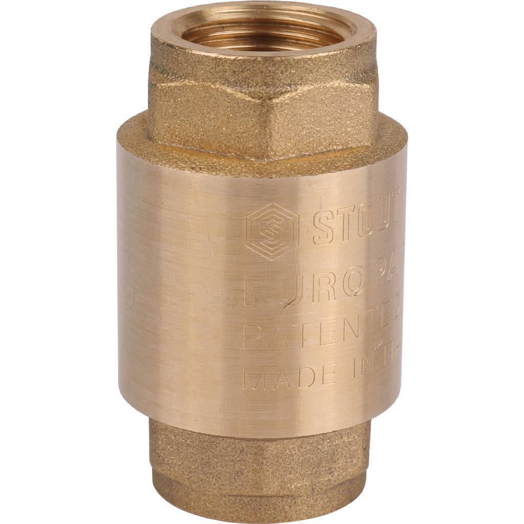 Купить SVC-0011-000015 STOUT  1/2" Клапан обратный пружинный муфтовый с металлическим седлом STOUT по лучшей цене с доставкой - интернет-магазин Прогрессивные решения