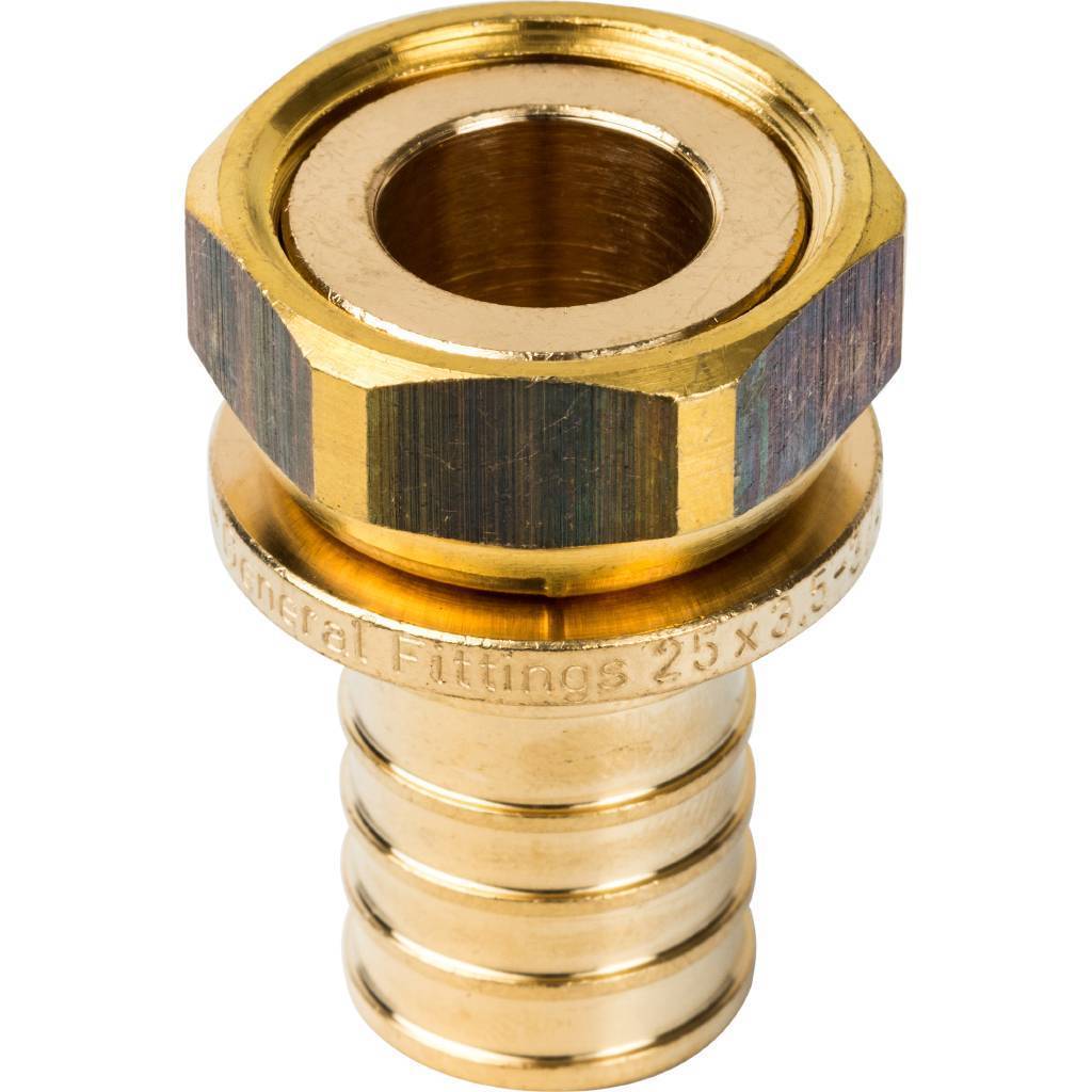 Купить SFA-0019-002534 STOUT  Переходник с накидной гайкой 25xG 3/4" для труб из сшитого полиэтилена аксиальный STOUT по лучшей цене с доставкой - интернет-магазин Прогрессивные решения