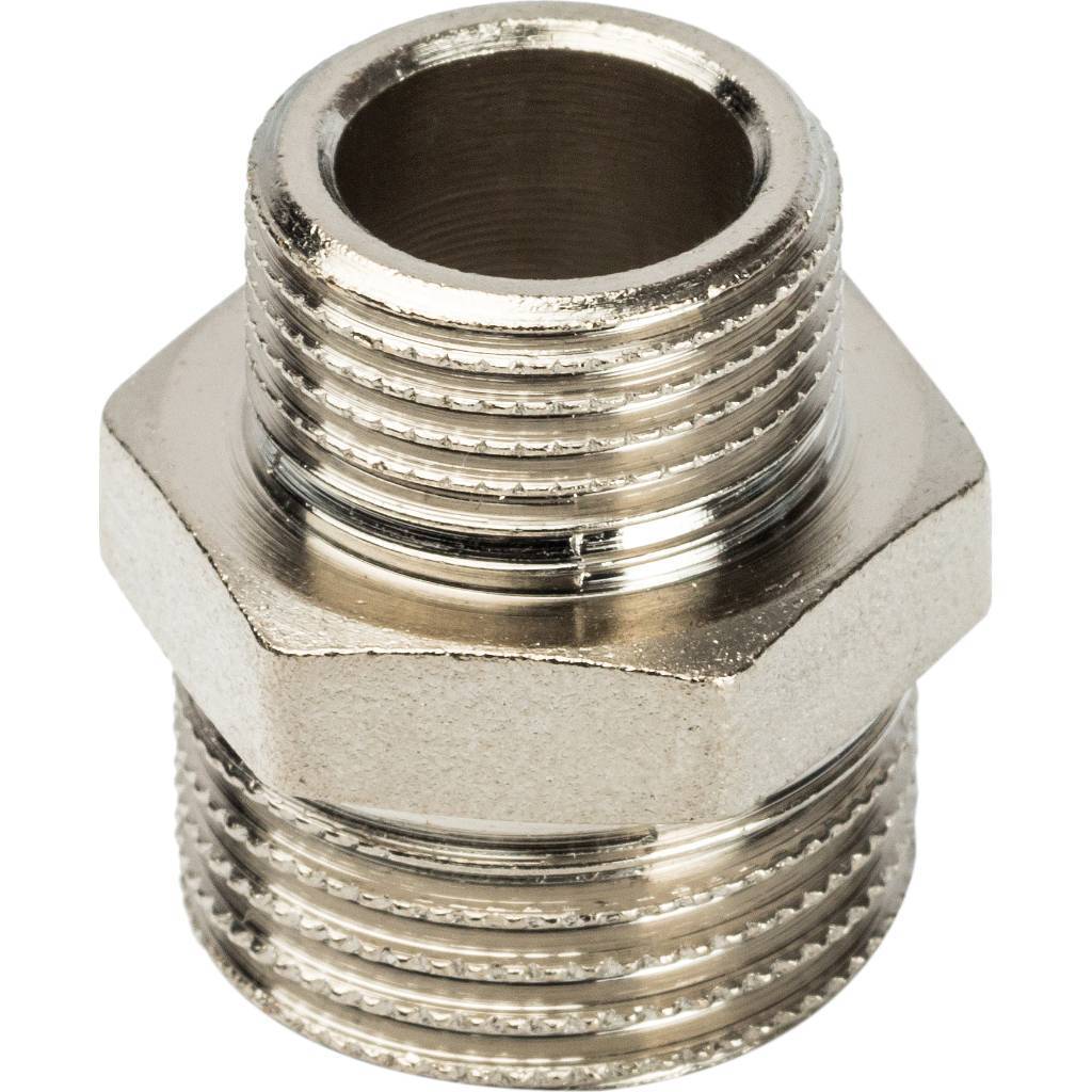 Купить SFT-0004-001238 STOUT  Ниппель НН переходной никелированный 1/2X3/8 STOUT по лучшей цене с доставкой - интернет-магазин Прогрессивные решения