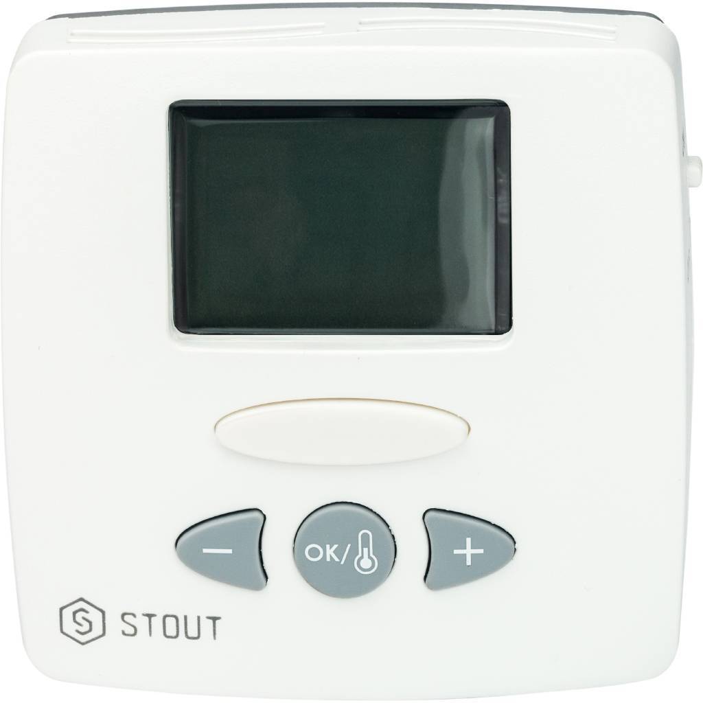 Купить STE-0002-000015 STOUT STE-0002 Термостат комнатный электронный WFHT-LCD. С выносным датчиком STOUT по лучшей цене с доставкой - интернет-магазин Прогрессивные решения