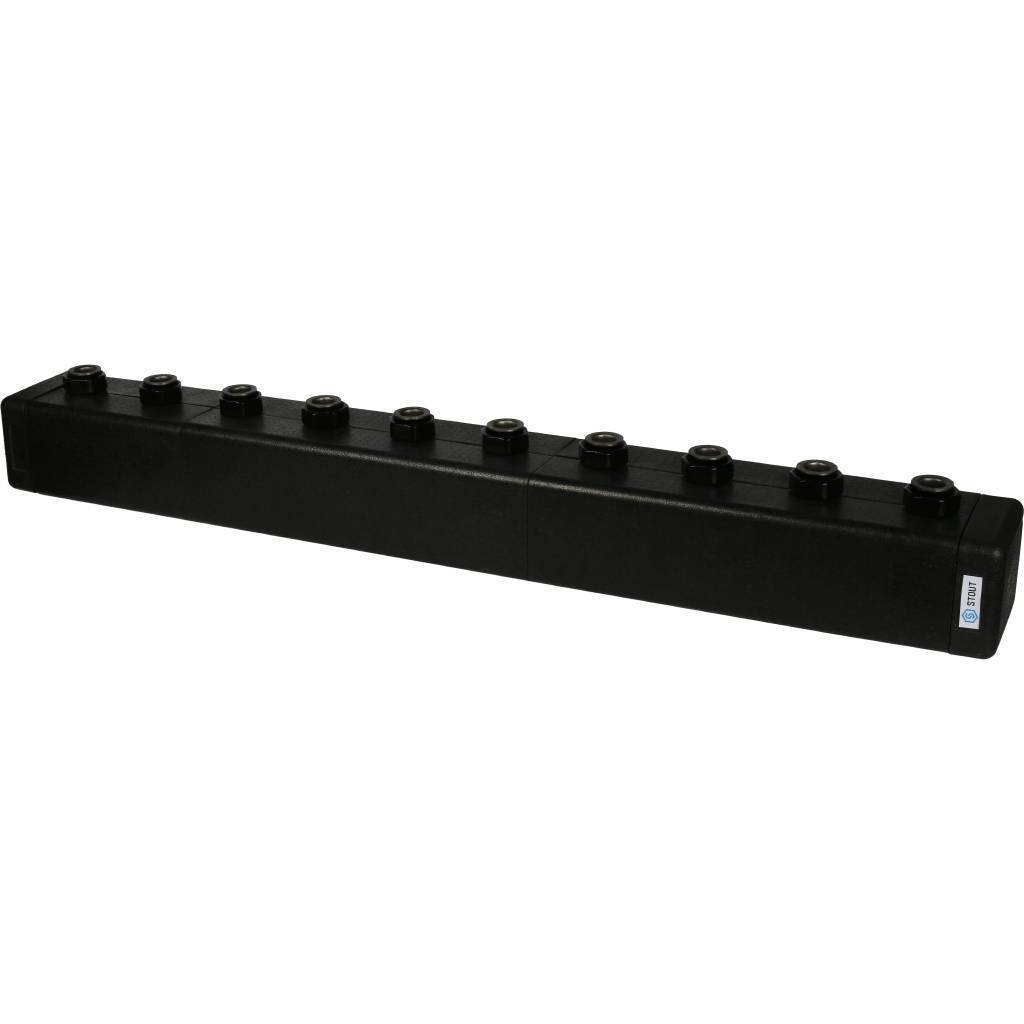 Купить SDG-0016-004006 STOUT SDG-0016 Стальной распределительный коллектор 6 отопительных контуров. В теплоизоляции DN 25 STOUT по лучшей цене с доставкой - интернет-магазин Прогрессивные решения