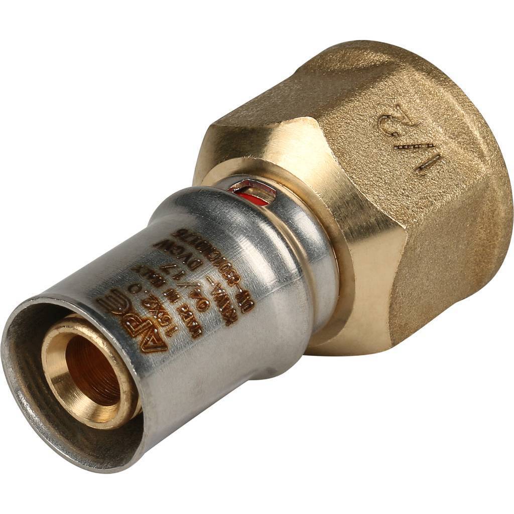 Купить SFP-0002-001216 STOUT   Переходник с внутренней резьбой 1/2"х16 для металлопластиковых труб прессовой STOUT по лучшей цене с доставкой - интернет-магазин Прогрессивные решения