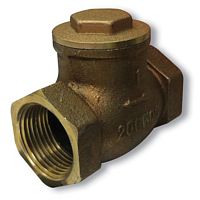 Клапан обратный латунный, SGL, Ду-15, Ру-16, муфтовый, поворотный ГРОЕН