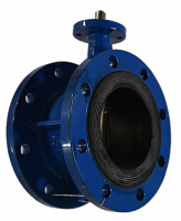 Затворы дисковые поворотные фланцевые DN 600, PN 16, Корпус угл. сталь, Диск нерж. сталь, Уплотнение EPDM, Вес 235,0 KVANT  по лучшей цене с доставкой - интернет-магазин Прогрессивные решения